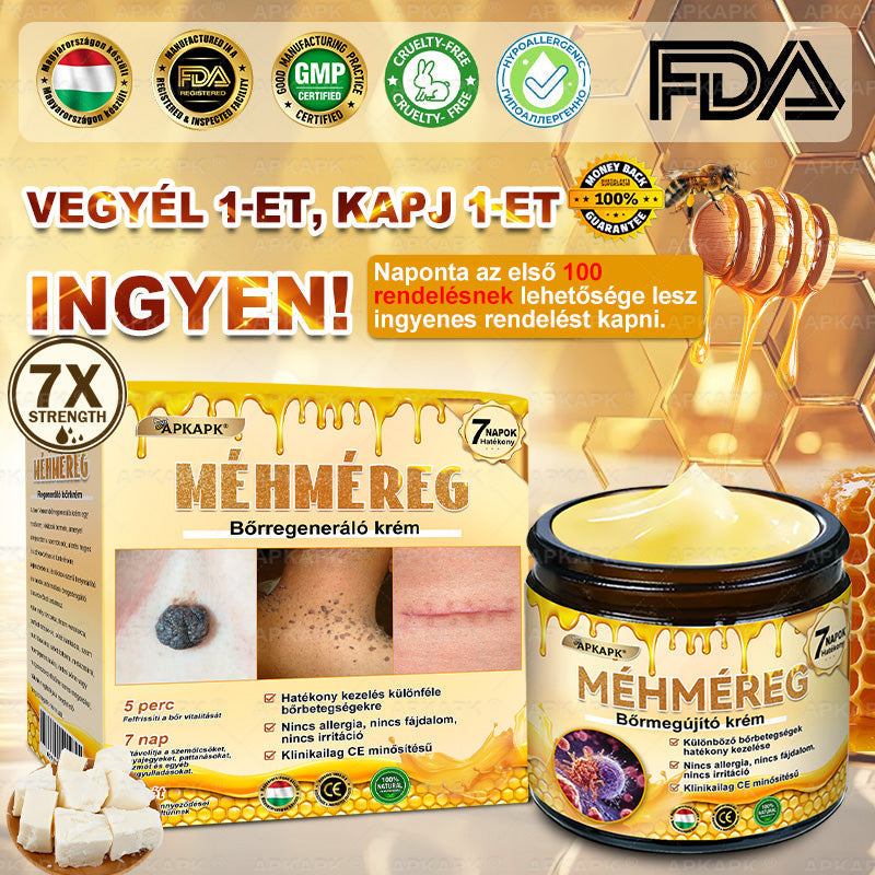 👩‍⚕️👩‍⚕️ 𝐀𝐏𝐊𝐀𝐏𝐊® Természetes Méhméreges Arckrém – gondosan összeállított formula a bőr táplálására, hidratálására és regeneráló ápolására