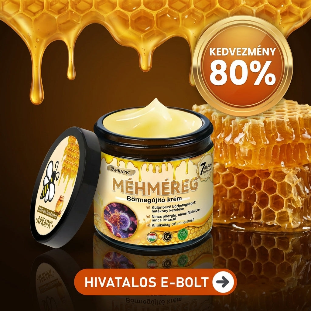 🐝🐝𝖠𝖯𝖪𝖠𝖯𝖪® Méhméreg Bőr Helyreállító Krém 🔥 Magyar fejlesztés, magyarországi gyártás és szállítás